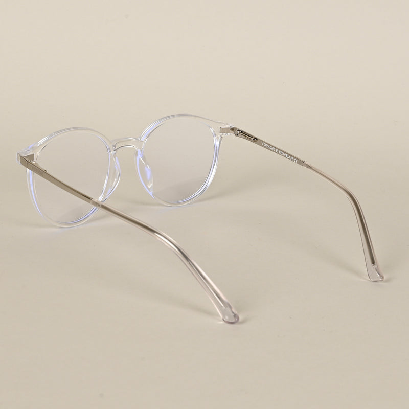 Voyage Transparent Round TR Clip-On Polarized Sunglasses for Men & Women (2186PMG4668-C2)