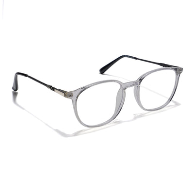 EyeJack Transparent Round Eyeglasses for Men & Women (TR85610GE1700-C2)