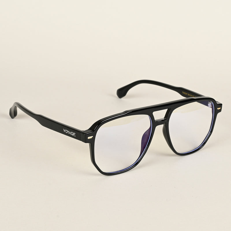 Voyage Maverick Shine Black Wayfarer Eyeglasses for Men & Women (TR85207MG4713-C1)