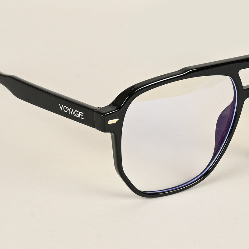Voyage Maverick Shine Black Wayfarer Eyeglasses for Men & Women (TR85207MG4713-C1)