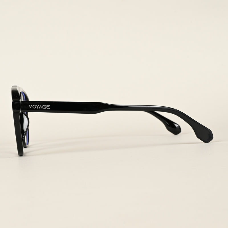 Voyage Maverick Shine Black Wayfarer Eyeglasses for Men & Women (TR85207MG4713-C1)