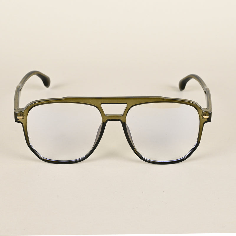 Voyage Maverick Transparent Green Wayfarer Eyeglasses for Men & Women (TR85207MG4712-C3)