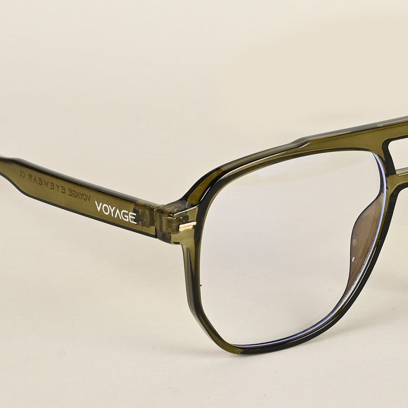 Voyage Maverick Transparent Green Wayfarer Eyeglasses for Men & Women (TR85207MG4712-C3)