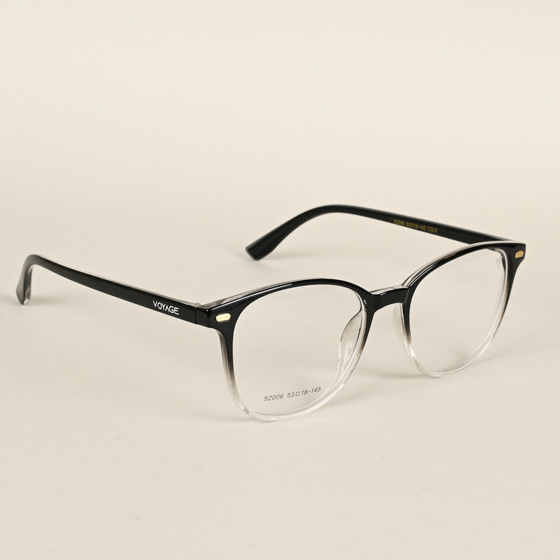Voyage Black & Clear Square Eyeglasses for Men & Women (92006MG4725-C4)
