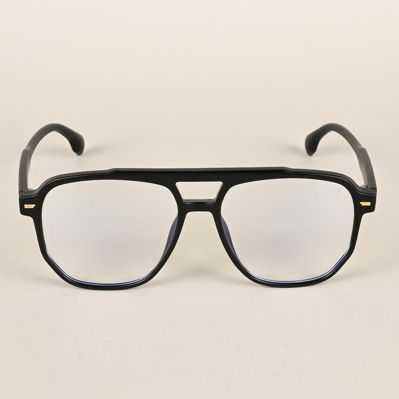 Voyage Maverick Matt Black Wayfarer Eyeglasses for Men & Women (TR85207MG4714-C4)