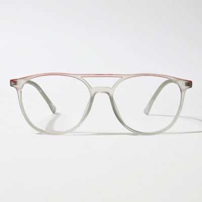 Eyejack Swift Grey & Red Oval Eyeglasses for Men & Women (MB23002CL141-C6)