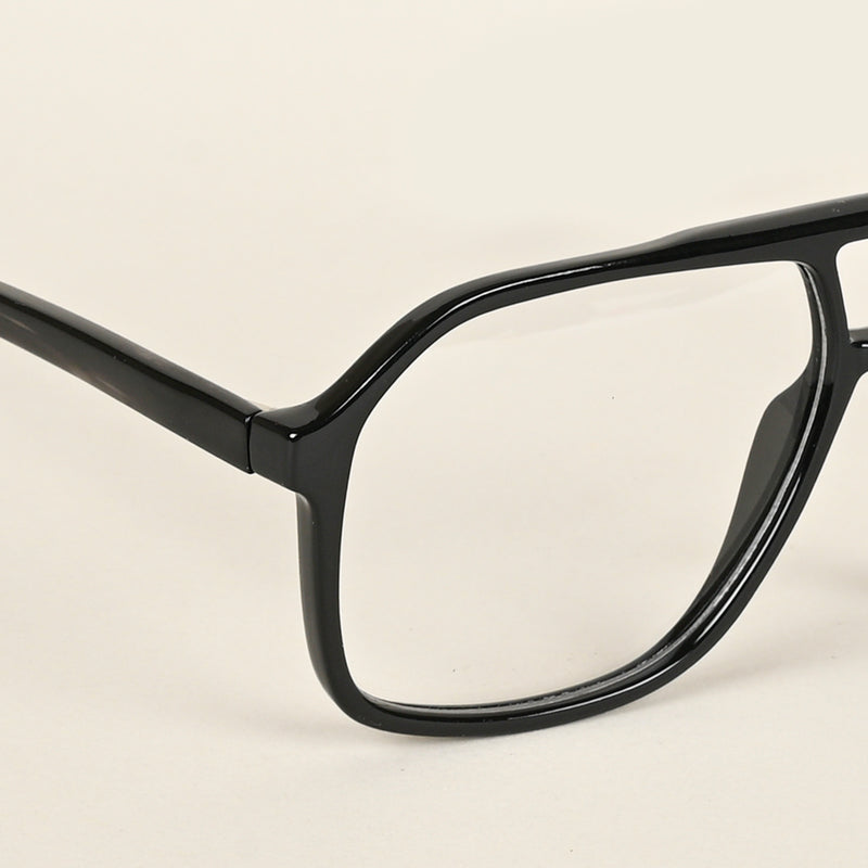 Voyage Maverick Shine Black Wayfarer Eyeglasses for Men & Women (V42006MG4800-C1)