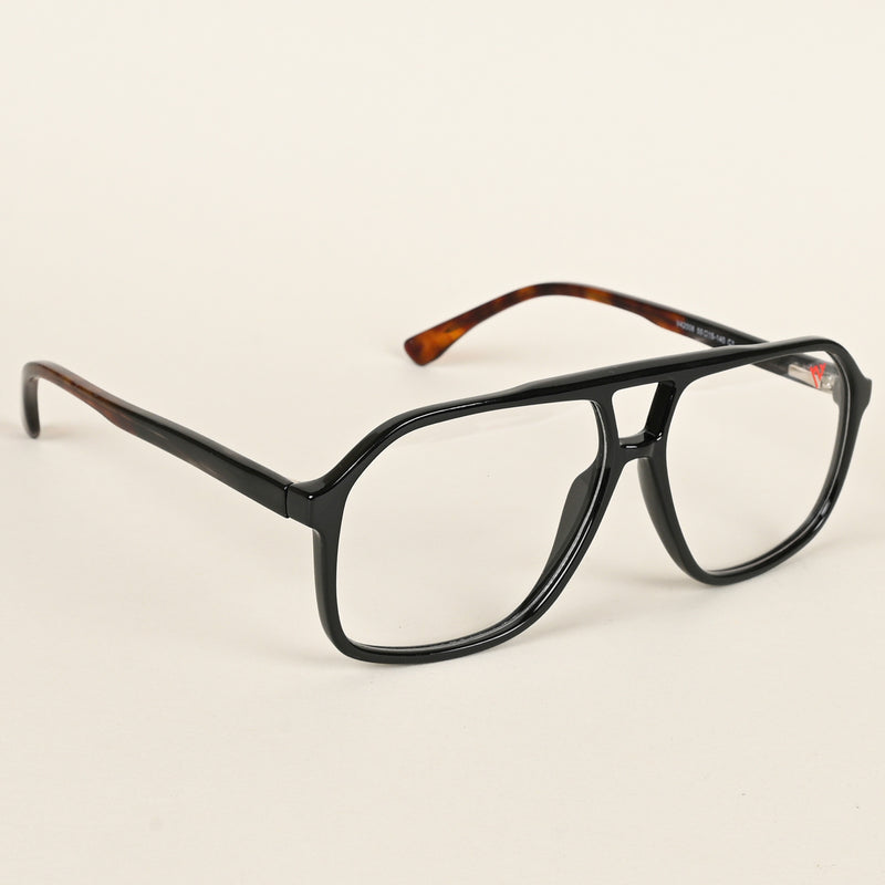 Voyage Maverick Shine Black Wayfarer Eyeglasses for Men & Women (V42006MG4800-C1)