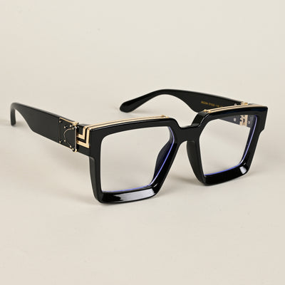 Voyage Exclusive Shine Black & Golden Wayfarer Eyeglasses for Men & Women (86229MG5173-C1)