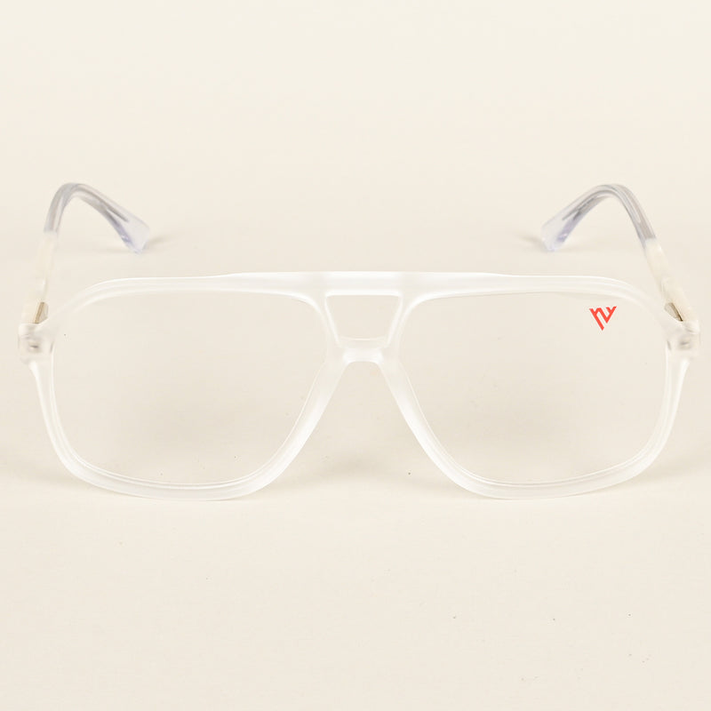 Voyage Maverick Transparent Wayfarer Eyeglasses for Men & Women (V42006MG4806-C7)