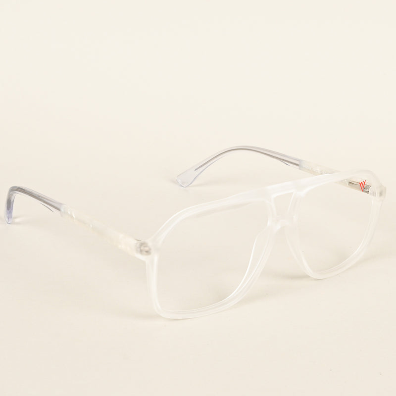Voyage Maverick Transparent Wayfarer Eyeglasses for Men & Women (V42006MG4806-C7)