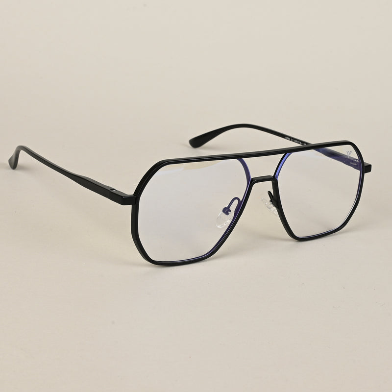 Voyage Black Aviator Eyeglasses for Men & Women (8692MG5171-C1)