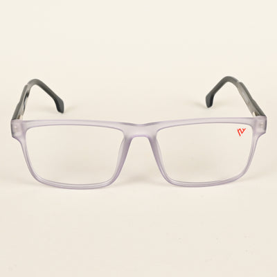 Voyage Transparent Purple Square Eyeglasses for Men & Women (V42001MG4770-C6)