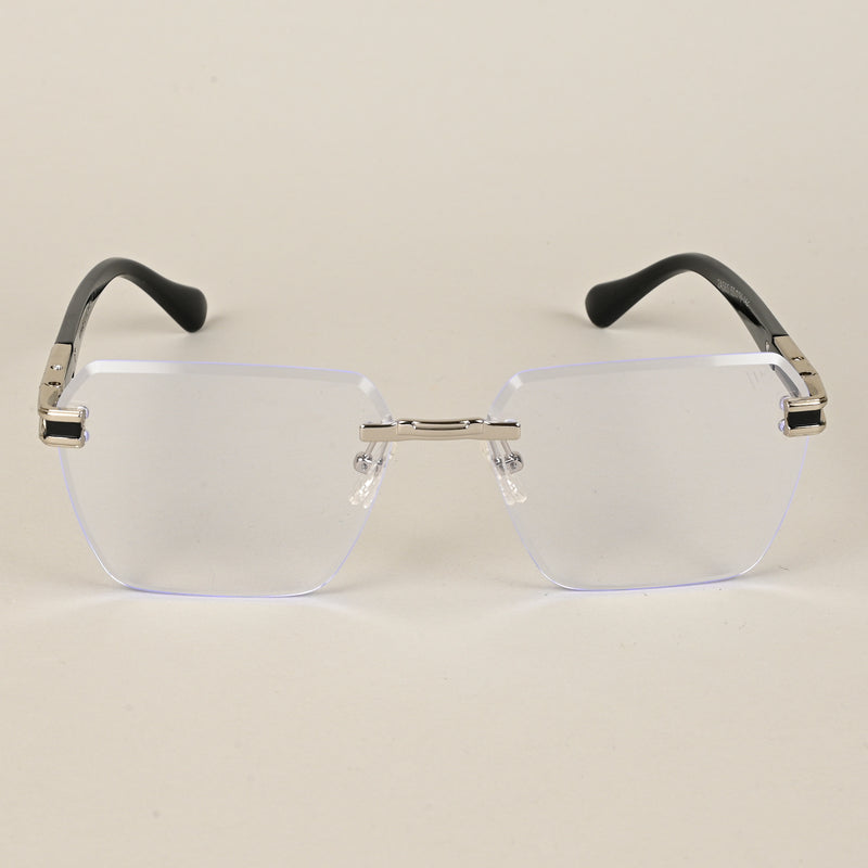 Voyage Rimless Square Eyeglasses for Men & Women (2A565MG5160-C1)