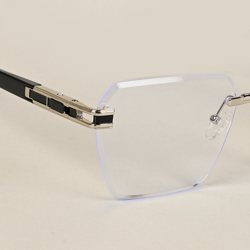 Voyage Rimless Square Eyeglasses for Men & Women (2A565MG5160-C1)