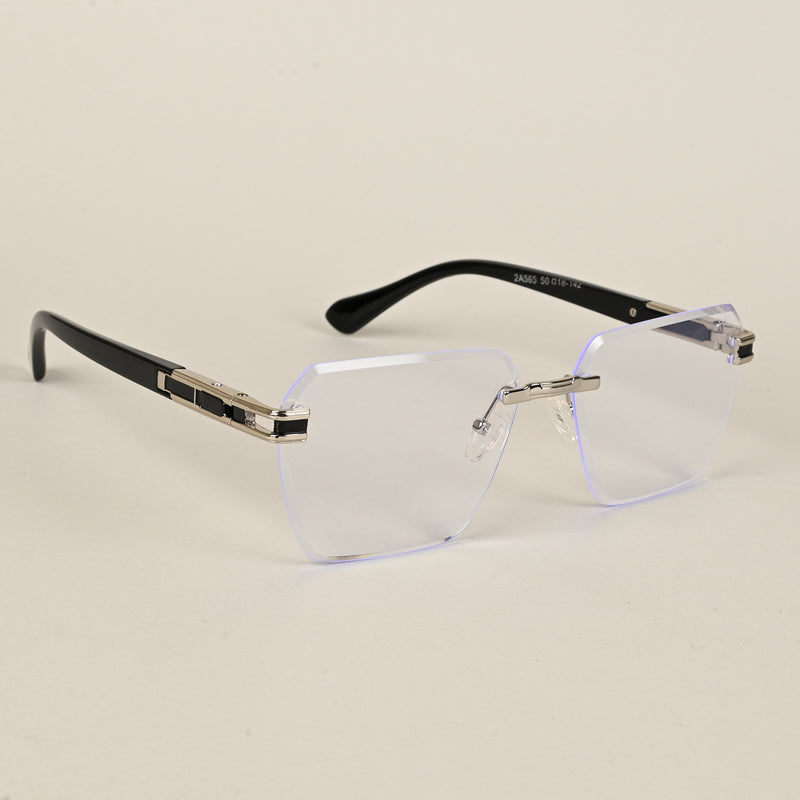 Voyage Rimless Square Eyeglasses for Men & Women (2A565MG5160-C1)