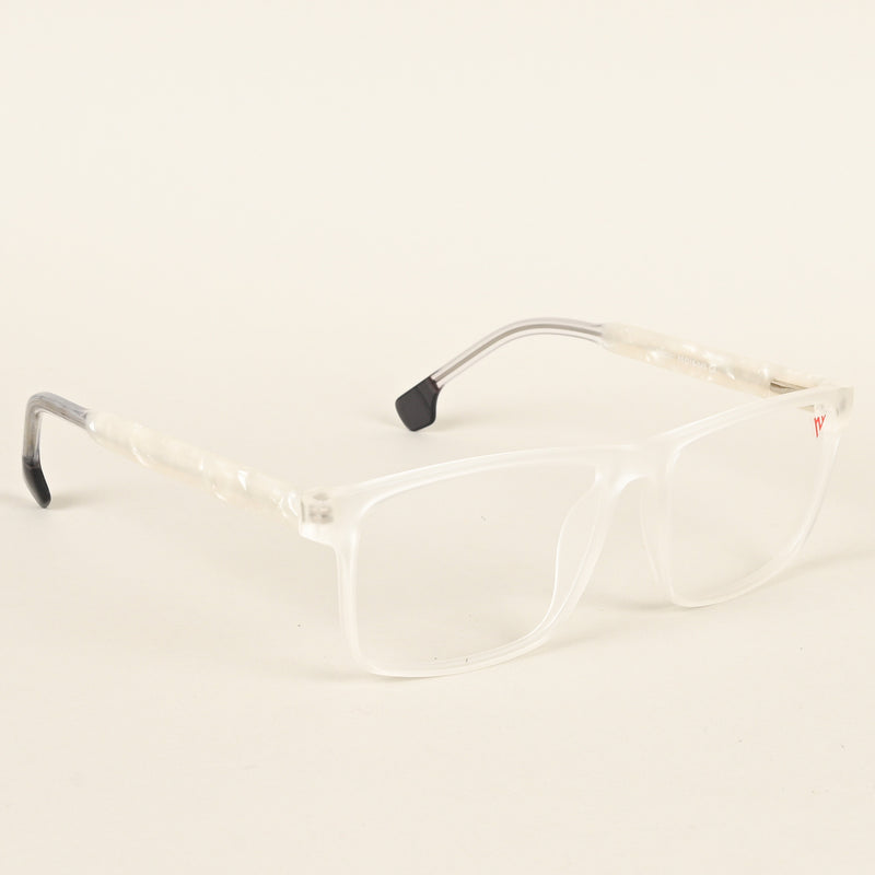 Voyage Transparent Square Eyeglasses for Men & Women (V42001MG4771-C7)