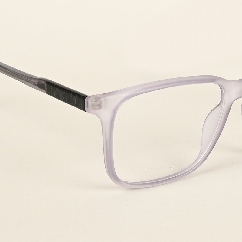 Voyage Transparent Purple Square Eyeglasses for Men & Women (V42002MG4777-C6)
