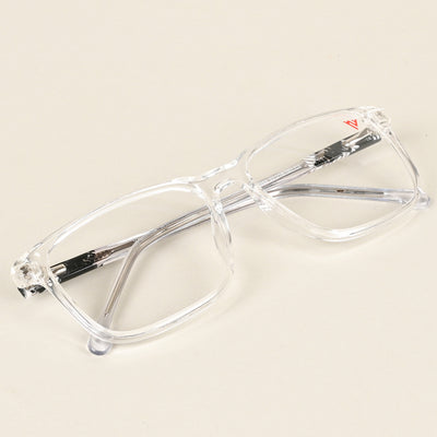 Voyage Transparent & Black Square Eyeglasses for Men & Women (V42002MG4774-C3)