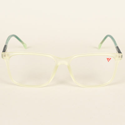 Voyage Transparent Yellow Square Eyeglasses for Men & Women (V42002MG4775-C4)