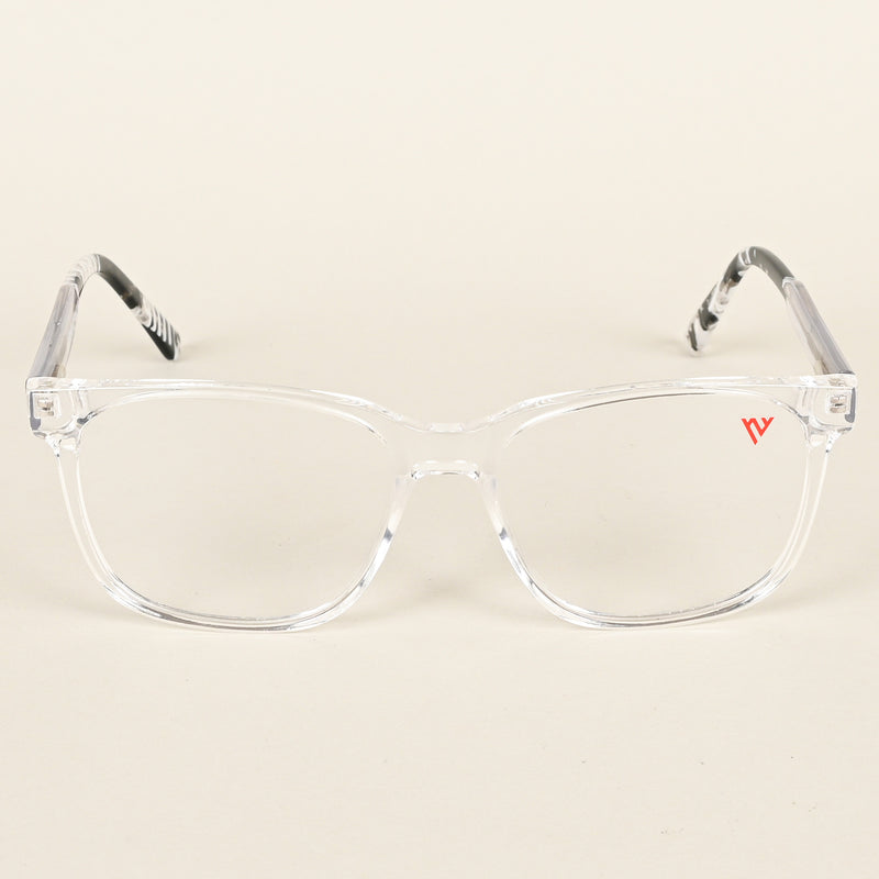 Voyage Transparent & Black Square Eyeglasses for Men & Women (V42003MG4781-C3)