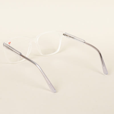 Voyage Transparent Square Eyeglasses for Men & Women (V42003MG4785-C7)