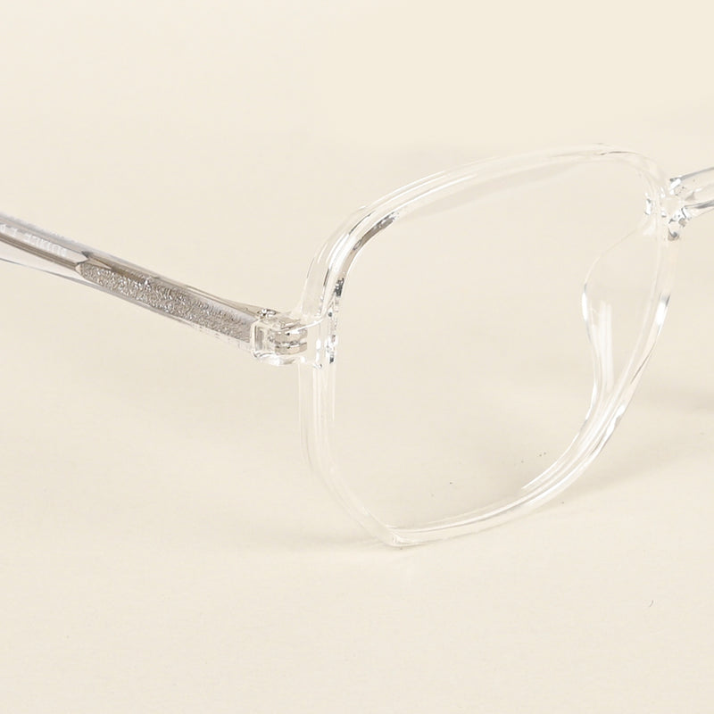 Voyage Transparent Geometric Eyeglasses for Men & Women (V42005MG4795-C3)