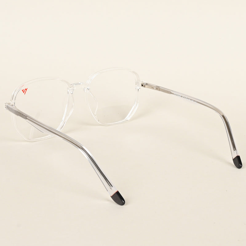 Voyage Transparent Geometric Eyeglasses for Men & Women (V42005MG4795-C3)