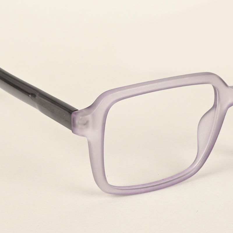 Voyage Transparent Purple Square Eyeglasses for Men & Women (V42004MG4791-C6)