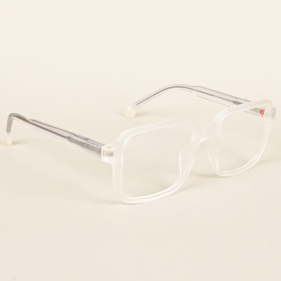 Voyage Transparent & Grey Square Eyeglasses for Men & Women (V42004MG4792-C7)