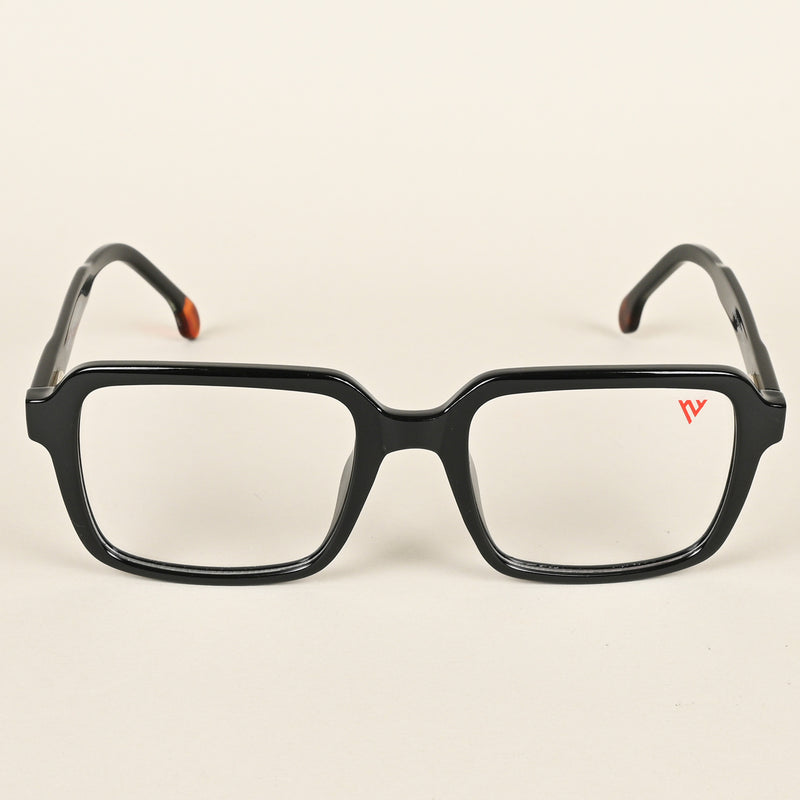 Voyage Shine Black Square Eyeglasses for Men & Women (V42004MG4786-C1)