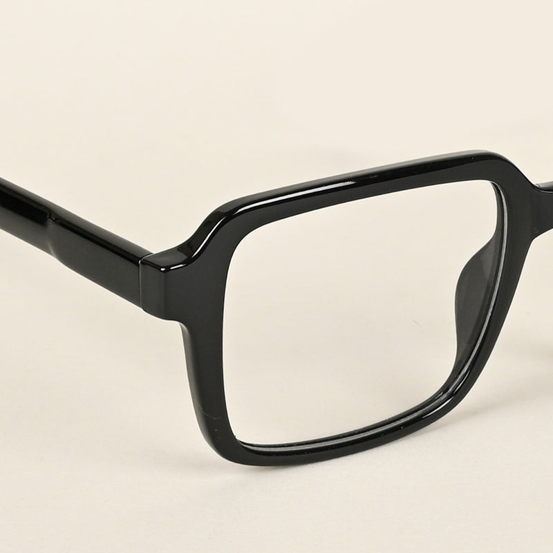 Voyage Shine Black Square Eyeglasses for Men & Women (V42004MG4786-C1)