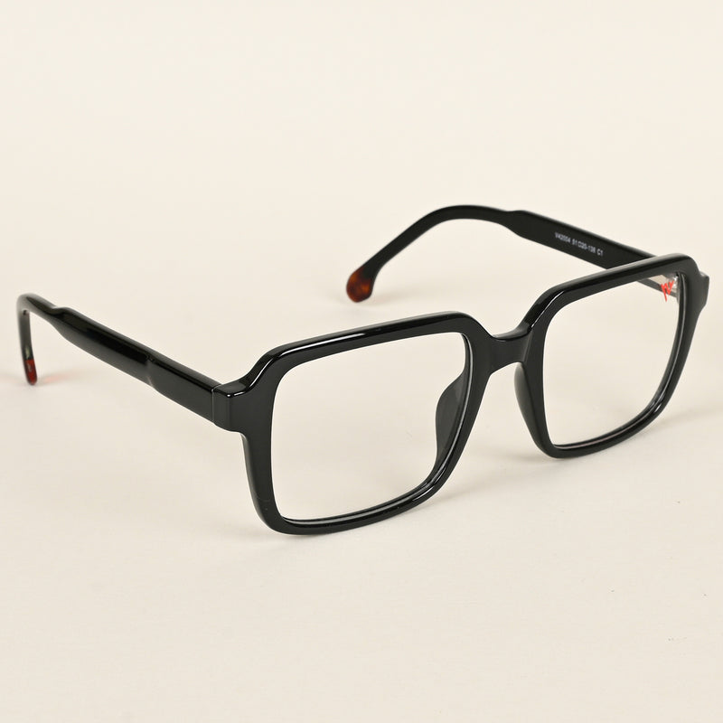 Voyage Shine Black Square Eyeglasses for Men & Women (V42004MG4786-C1)