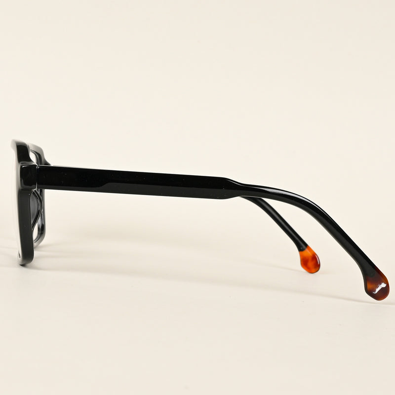 Voyage Shine Black Square Eyeglasses for Men & Women (V42004MG4786-C1)