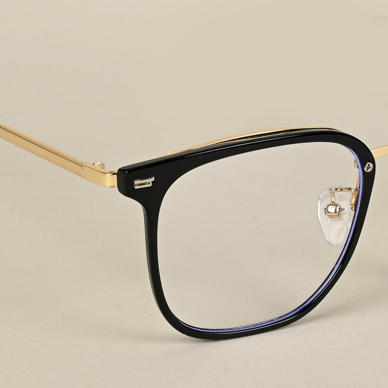 Voyage Black Square Eyeglasses for Men & Women (9417MG5095-C1)