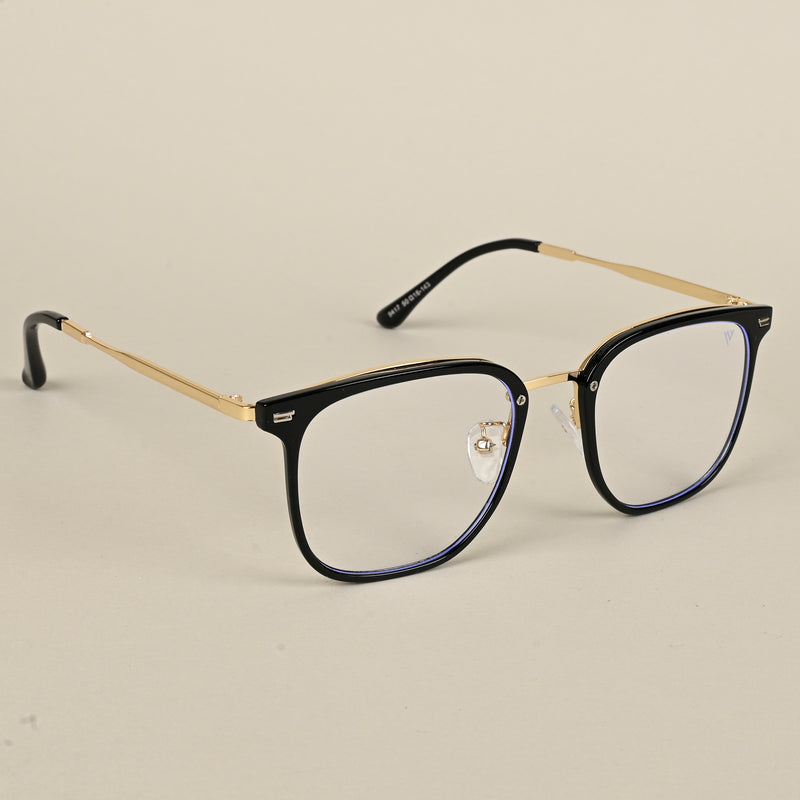 Voyage Black Square Eyeglasses for Men & Women (9417MG5095-C1)