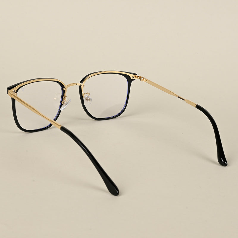 Voyage Black Square Eyeglasses for Men & Women (9417MG5095-C1)