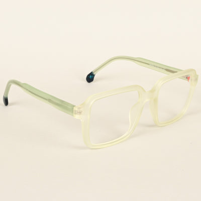 Voyage Transparent Yellow Square Eyeglasses for Men & Women (V42004MG4789-C4)