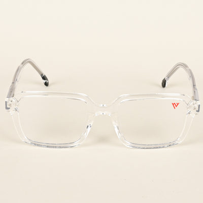 Voyage Transparent Square Eyeglasses for Men & Women (V42004MG4788-C3)
