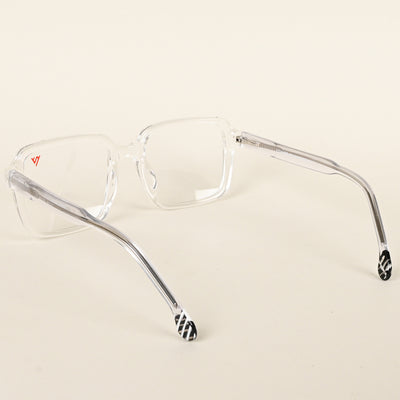 Voyage Transparent Square Eyeglasses for Men & Women (V42004MG4788-C3)