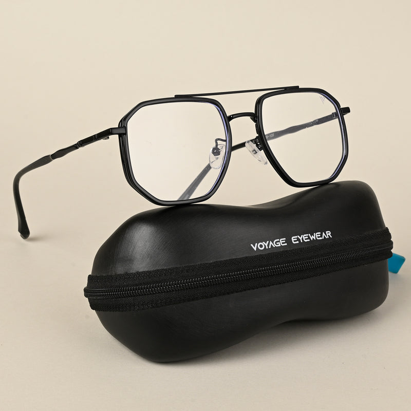Voyage Black Wayfarer Eyeglasses for Men & Women (9375MG5093-C2)