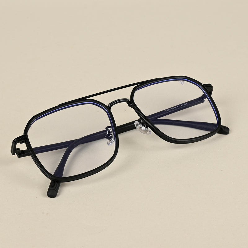 Voyage Maverick Black Wayfarer Eyeglasses for Men & Women (9822MG5135-C4)