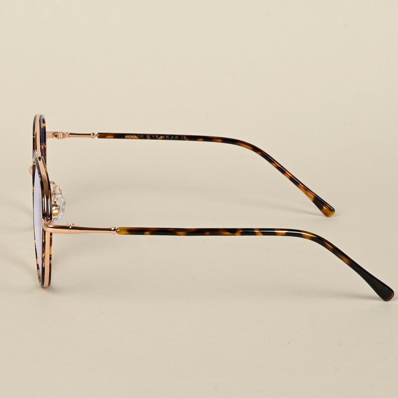 Voyage Demi Brown & Rose Gold Wayfarer Eyeglasses for Men & Women (9714MG5131-C3)