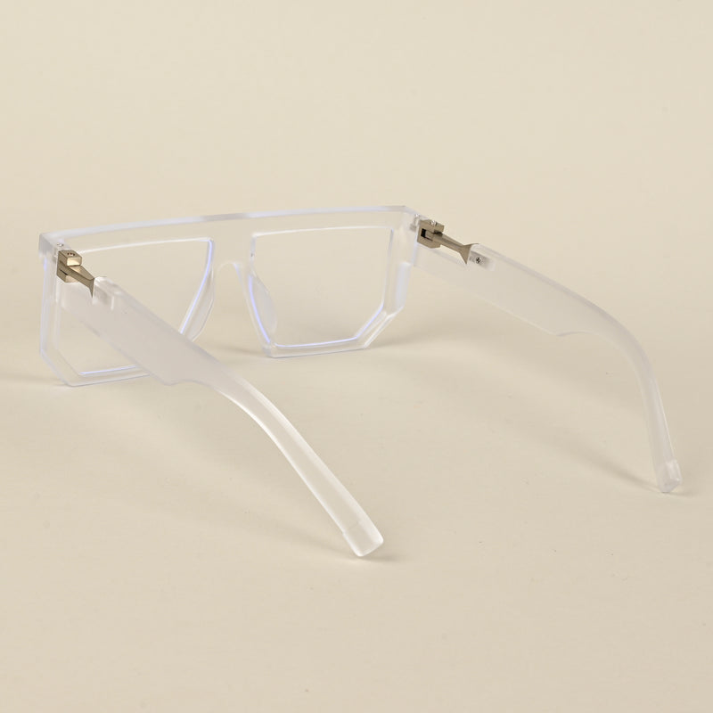 Voyage Matt Transparent Wayfarer Eyeglasses for Men & Women (8789MG5067-C3)
