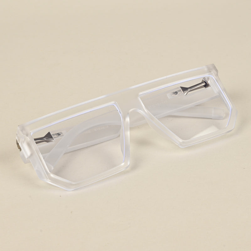 Voyage Matt Transparent Wayfarer Eyeglasses for Men & Women (8789MG5067-C3)