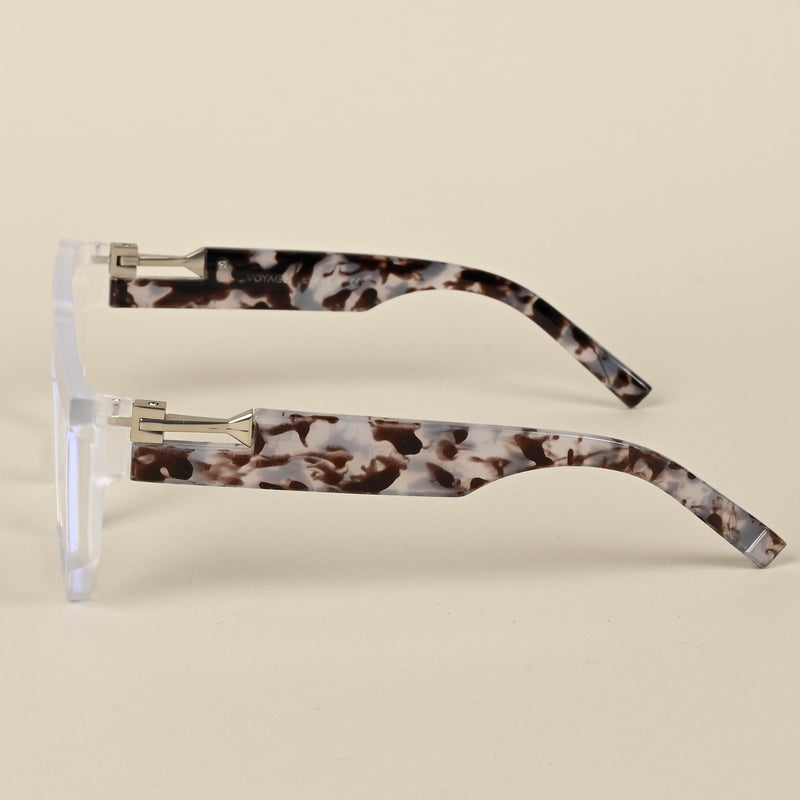 Voyage Light Matt Transparent Wayfarer Eyeglasses for Men & Women (8789MG5069-C5)
