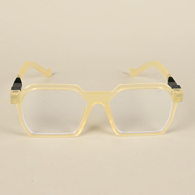 Voyage Light Yellow Square Eyeglasses for Men & Women (8779MG5064-C5)