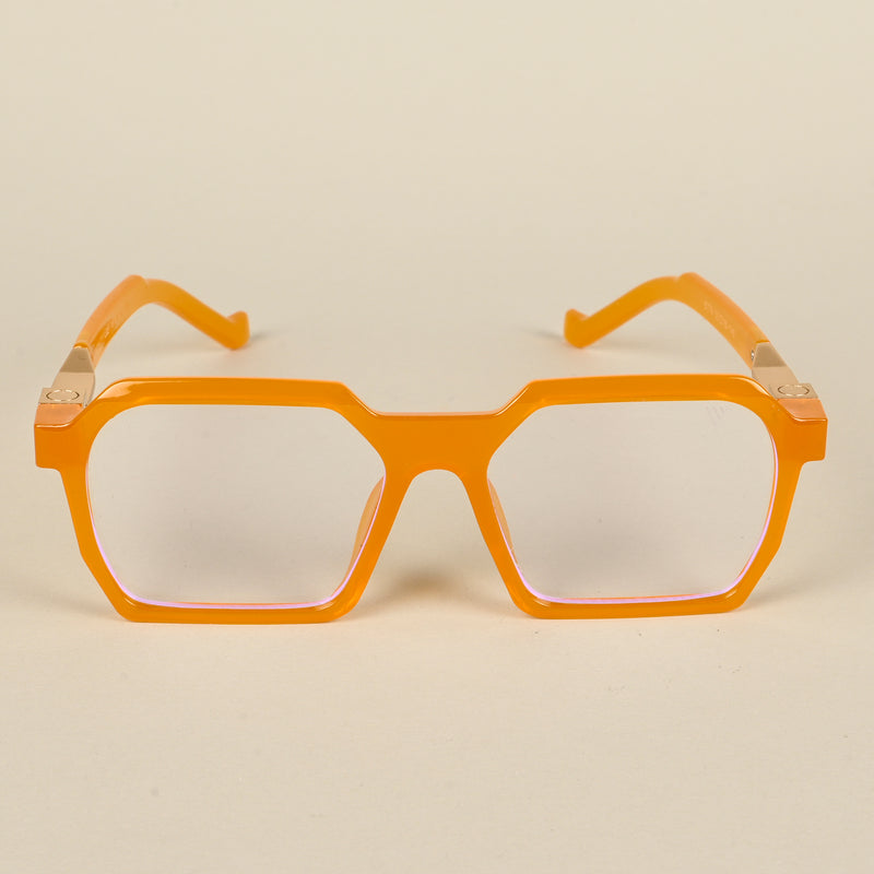 Voyage Orange Square Eyeglasses for Men & Women (8779MG5063-C4)