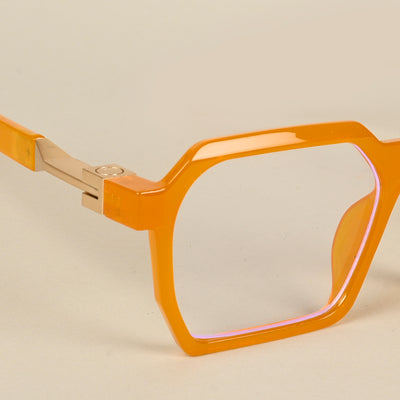 Voyage Orange Square Eyeglasses for Men & Women (8779MG5063-C4)