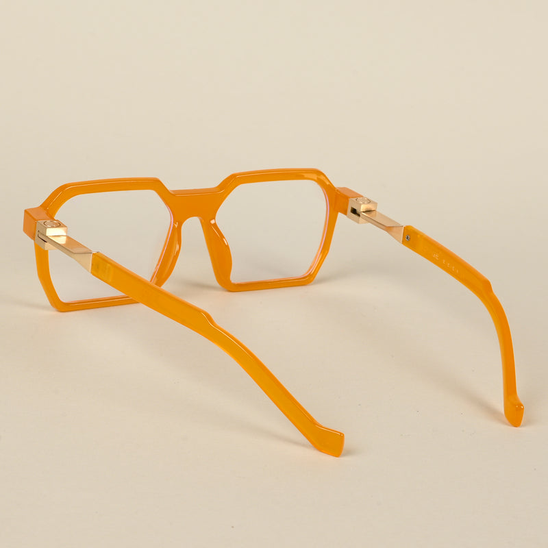 Voyage Orange Square Eyeglasses for Men & Women (8779MG5063-C4)